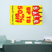 Verkoopteken, verkoopbanner spandoek (Beurs)