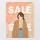 Verkoopteken voor Mode in de detailhandel Raamsticker (Vel)