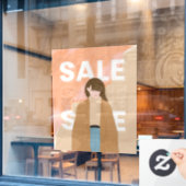 Verkoopteken voor Mode in de detailhandel Raamsticker (Cafe Raam)