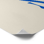 Verkoopteken voor winkels, Blue Sale Poster (Hoek)