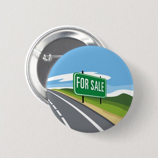 Verkoopweg Ronde Button 5,7 Cm (Voorkant /achterkant)