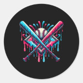 Verkopen Home Bord IJsdruppel Sprinkles Drip 2 Ronde Sticker (Voorkant)