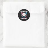 Verkopen Ik sloeg Dingers voor Donuts Funny Donuts Ronde Sticker (Tas)