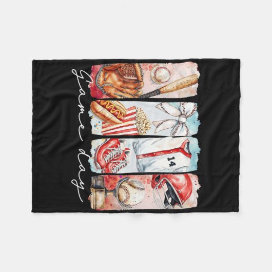 Verkopen Mama Coquette Bow Game Day Verkopen Moede Fleece Deken (Voorkant (Horizontaal))