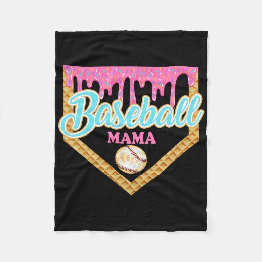 Verkopen Mama Home Bord Ice Cream Drip met Sprinkl Fleece Deken (Voorkant)