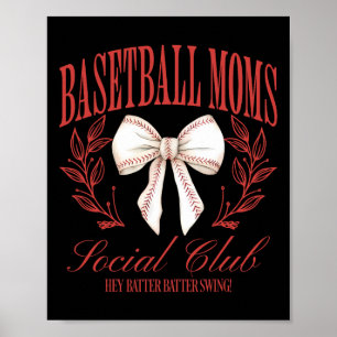 Verkopen Mom Social Club Coquette Bow Grappige moe Poster