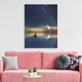 Verkopen naar de wolken canvas afdruk (Insitu (Woonkamer))