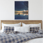 Verkopen naar de wolken canvas afdruk (Insitu (Slaapkamer))