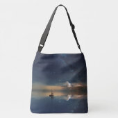 Verkopen naar de wolken crossbody tas (Achterkant)