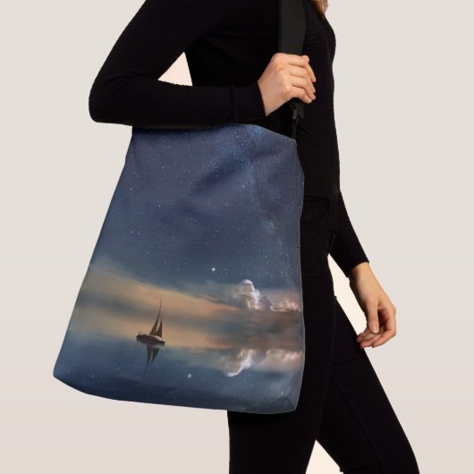 Verkopen naar de wolken crossbody tas (Dichtbij)