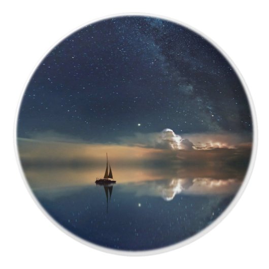 Verkopen naar de wolken keramische knop (Voorkant)