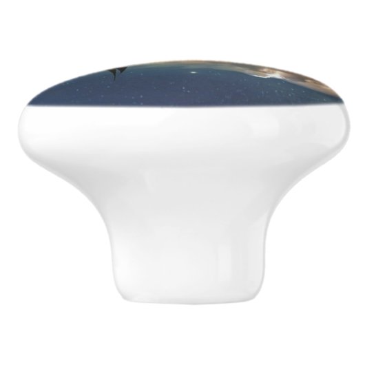 Verkopen naar de wolken keramische knop (Zijkant)