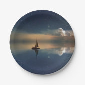 Verkopen naar de wolken papieren bordje (Voorkant)