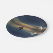 Verkopen naar de wolken papieren bordje (Gekanteld)