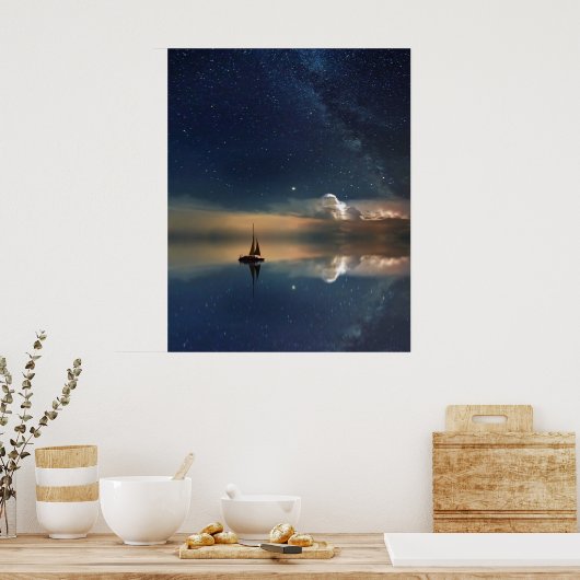 Verkopen naar de wolken poster (Keuken)