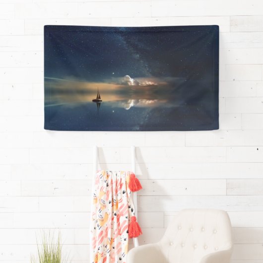 Verkopen naar de wolken spandoek (Insitu)