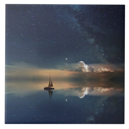 Verkopen naar de wolken tegeltje (Voorkant)