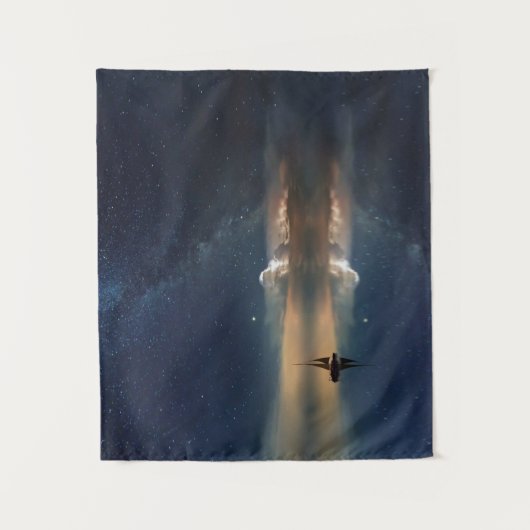 Verkopen naar de wolken wandkleed (Voorkant)