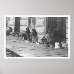 Verkopen van bessen in Alaska 1905 Poster