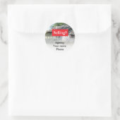 Verkopen van onroerend goed Promoot jezelf Ronde Sticker (Tas)