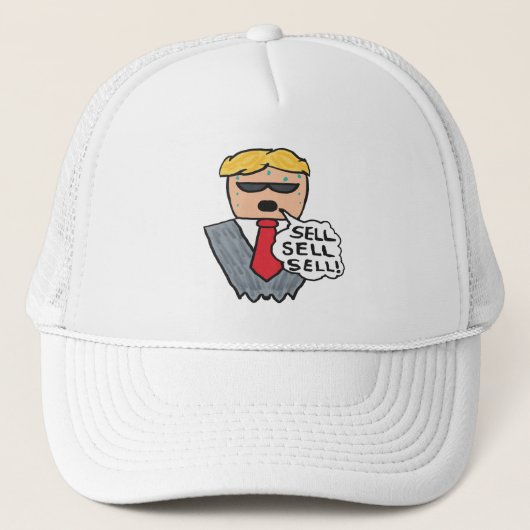 Verkopen Verkoop Verkoop Verkoop Funny Stock Marke Trucker Pet (Voorkant)