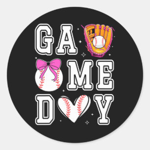 Verkopen Zuster Coquette Boog Spel Dag Verkopen Mo Ronde Sticker