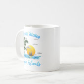 Verkopende Amerikaanse Maagdeneilanden Koffiemok (Voorkant links)