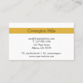 Verkopende bloemen | Sun Flower Boerderij Visiteka Visitekaartje (Achterkant)