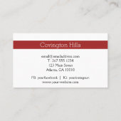 Verkopende bloemen | Vloeibaar Boerderij Visitekaa Visitekaartje (Achterkant)