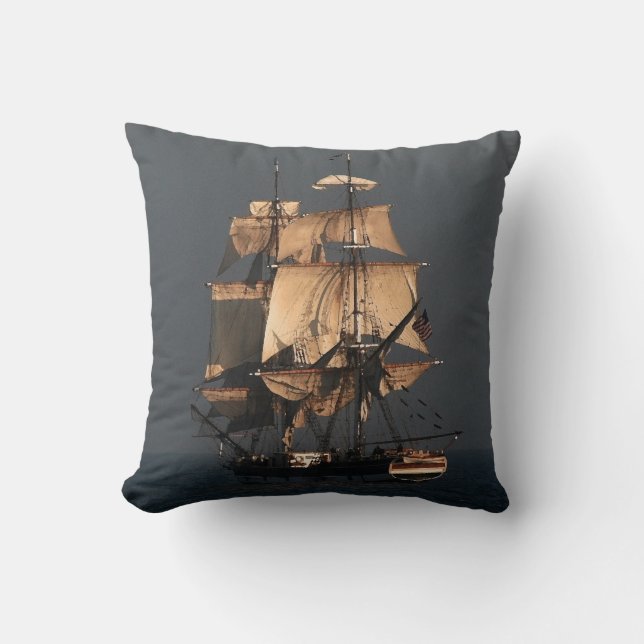 Verkopende Clipper Ship Pillow Kussen (Voorkant)