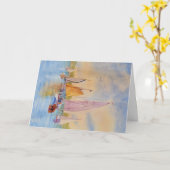 Verkopende mt-woestijn is gevouwen Wenskaart Kaart (Gele Bloem)