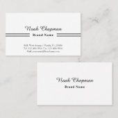 Verkoper Basic Elegant Visitekaartje (Voorkant / Achterkant)