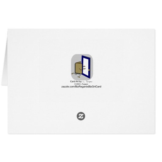 verkoper cold call Wenskaart talk (Achterkant Horizontaal)