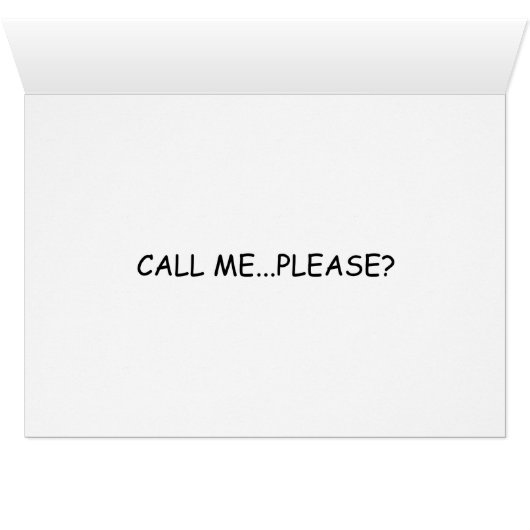 verkoper cold call Wenskaart talk (Binenzijde Horizontaal (Onderkant))