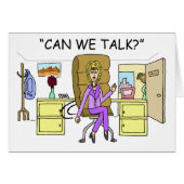 verkoper cold call Wenskaart talk (Voorkant Horizontaal)