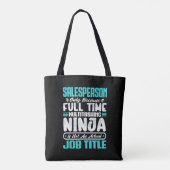 Verkoper Functie Beroep Beroep Grappig Verkoper Tote Bag (Achterkant)
