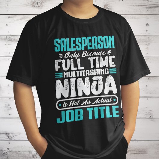 Verkoper Functietitel Professioneel Grappige Verko T-shirt