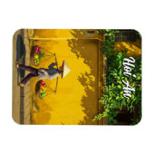 Verkoper in Hoi An Vietnam Reizen Magneet (Horizontaal)