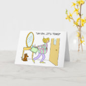 Verkoper kan Wenskaart bellen, het is tijd Kaart (Gele Bloem)