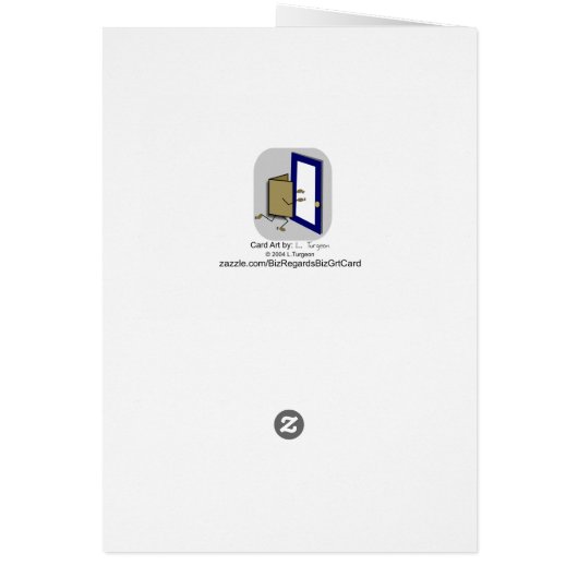 Verkoper Prospecteert Wenskaart Kritiek (Achterkant)