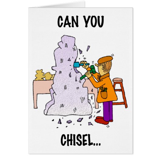 Verkoper Prospecting Wenskaart Chisel (Voorkant)