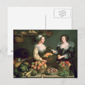 Verkoper van groenten en fruit briefkaart (Voorkant / Achterkant)