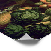 Verkoper van groenten en fruit poster (Hoek)