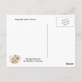 Verkoper van groenten, Salerno Briefkaart (Achterkant)