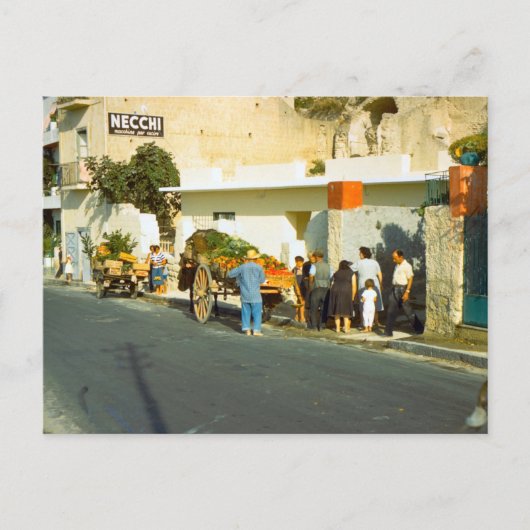 Verkoper van groenten, Salerno Briefkaart (Voorkant)