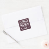 Verkoper van vijgenjam vierkante sticker (Envelop)