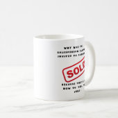 Verkoper, verkoper Grappig gezegde Koffiemok (Voorkant rechts)