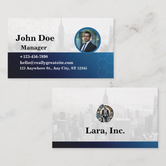 Verkoper visitekaartjes (Voorkant / Achterkant)