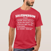 Verkoper Zelfstandig naamwoord Marketingexpert Ond T-shirt (Voorkant)