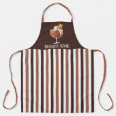 verkopers van schattig ijs voegen naam toe schort (Voorkant)